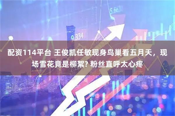 配资114平台 王俊凯任敏现身鸟巢看五月天，现场雪花竟是柳絮? 粉丝直呼太心疼